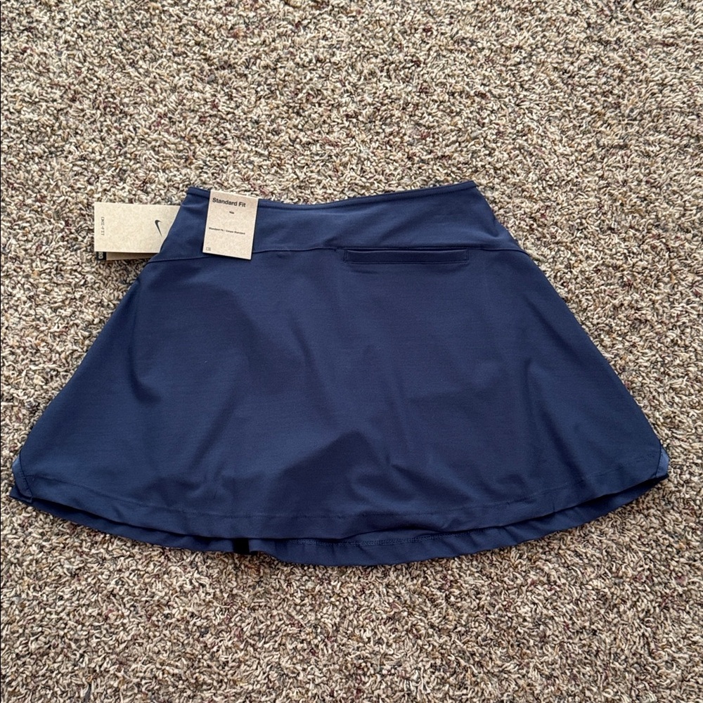 NWT Nike 15" Dri-FIT Mid-Rise Flouncy Golf Skirt | Thunder Blue | Size XS - Picture 4 of 8